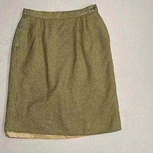 Vintage Pendleton 100% Virgin Wool Houndstooth Skirt